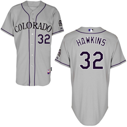 LaTroy Hawkins #32 Youth Baseball Jersey-Colorado Rockies Authentic Road Gray Cool Base MLB Jersey